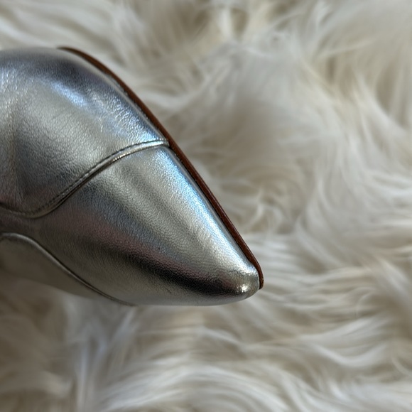 Missoni Leather Metalic Silver Lace-Up Booties 38 - Picture 14 of 14